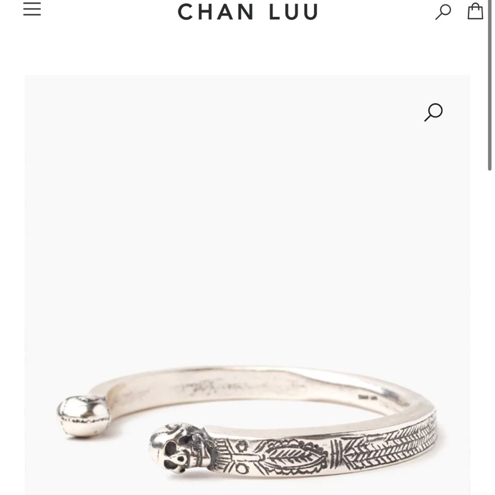 Silver Skull Cuff
